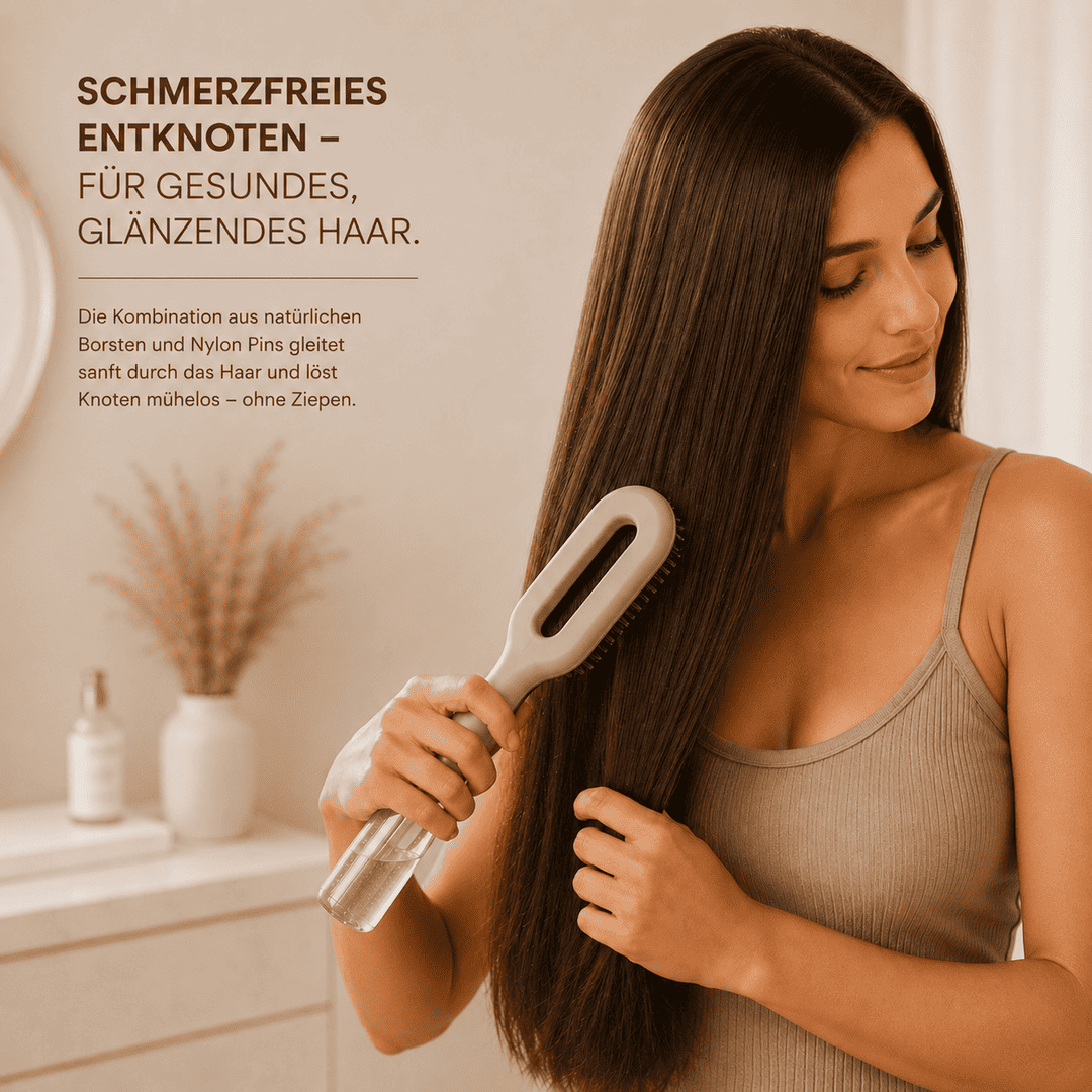Elira Glow – Smarte 2 in 1 Sprüh-Haarbürste