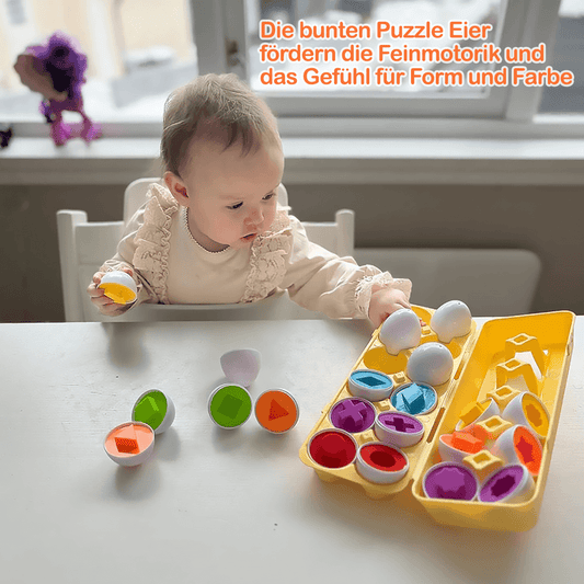Lekaya´s Puzzlix - Smarte Puzzle Eier fördern Form- & Farbgefühl