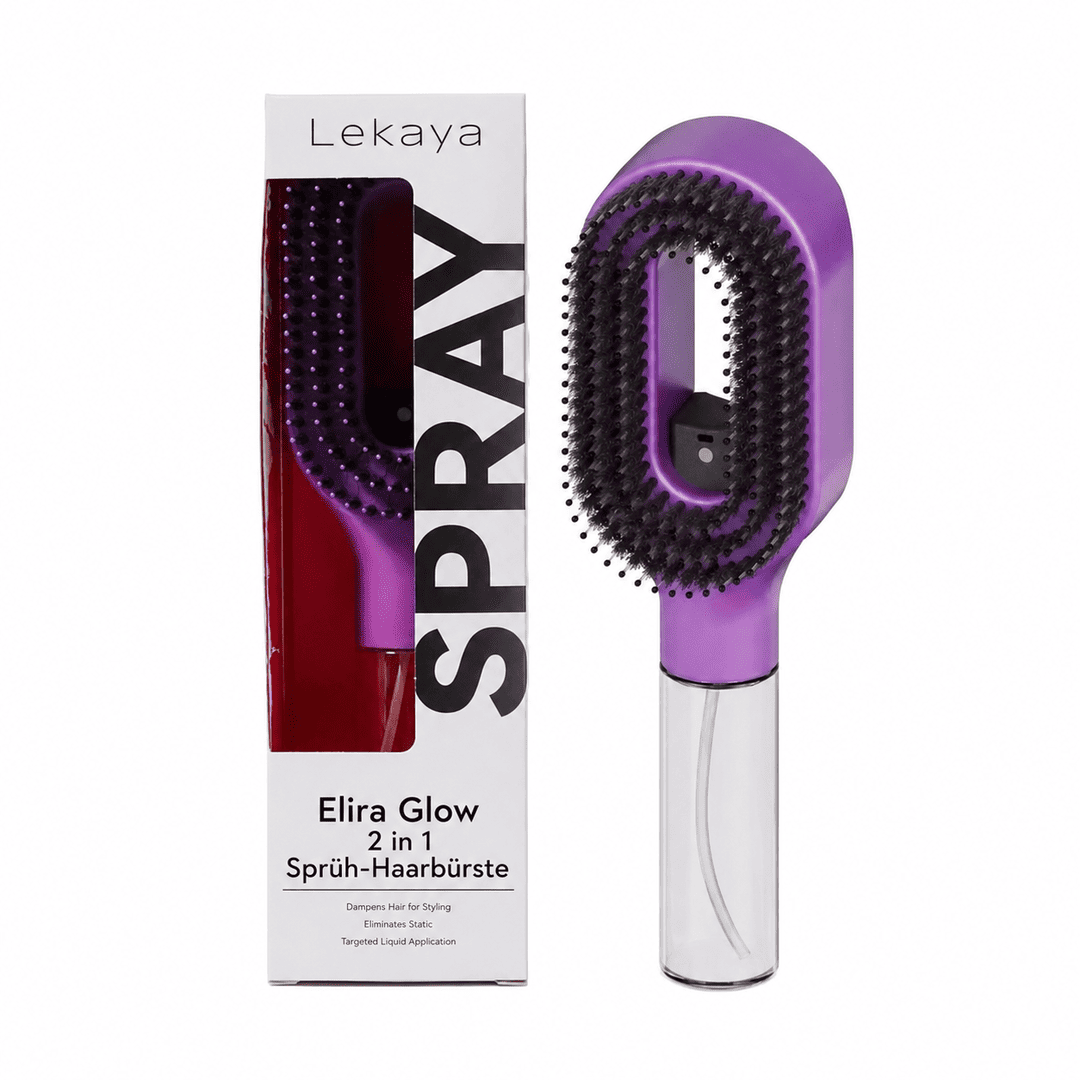 Elira Glow – Smarte 2 in 1 Sprüh-Haarbürste